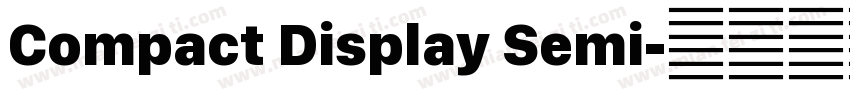 Compact Display Semi字体转换